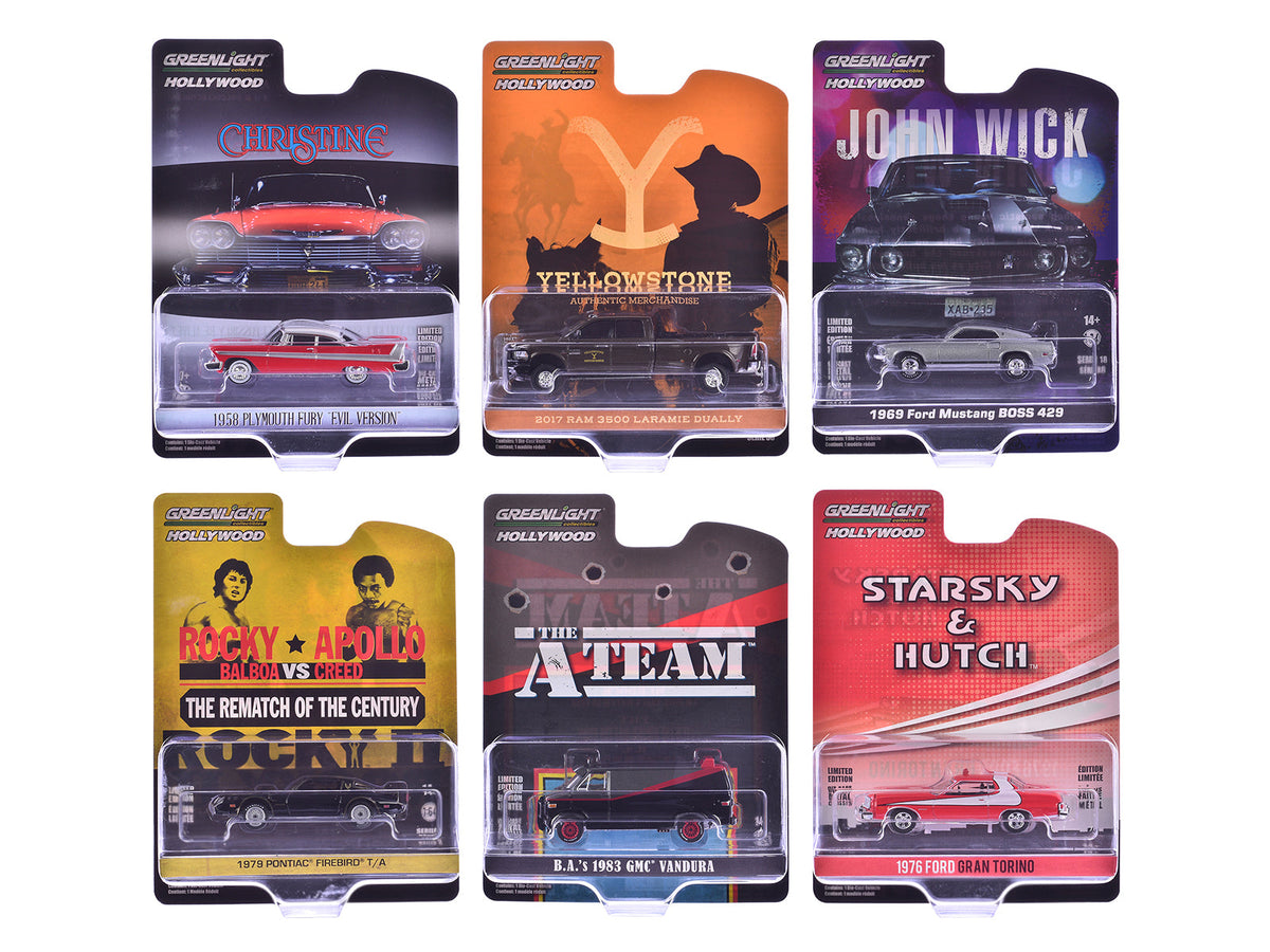 GreenLight Hollywood Greatest Hits 1:64 diecast model car set
