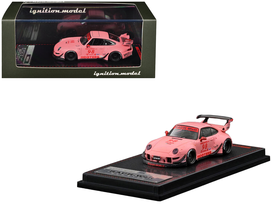Ignition Model RWB 993 #98 Hooters — Matt Pink 1/64 IG3992