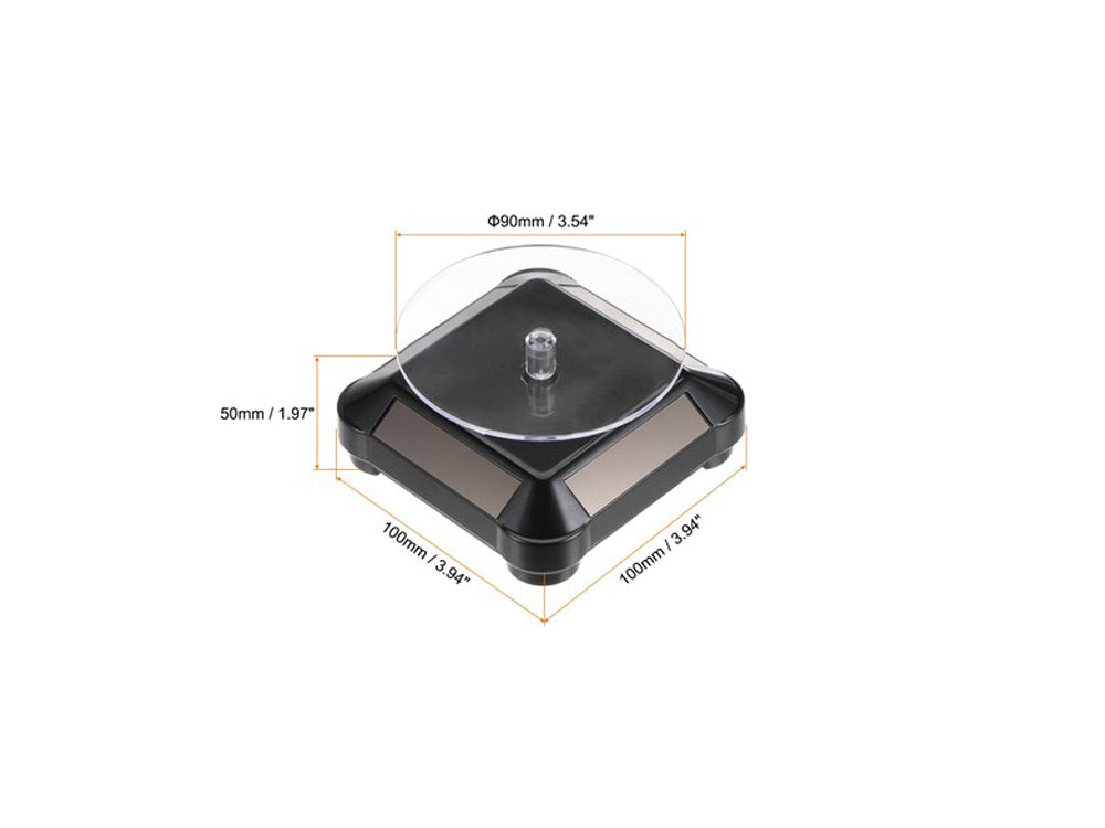 3.5″ Solar Rotating Display Stand with Black Base for 1/64 Scale Model Cars11 - image 2