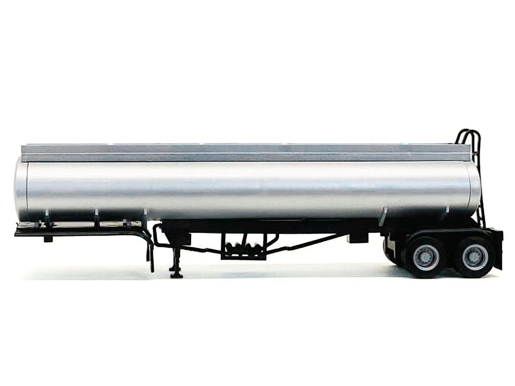 Elliptical Tanker Trailer Silver 1/87 (HO) Plastic Model by Promotex - image 2