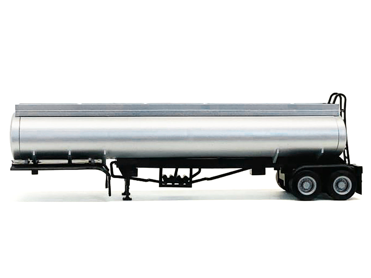 Elliptical Tanker Trailer Silver 1/87 (HO) Plastic Model by Promotex - image 2