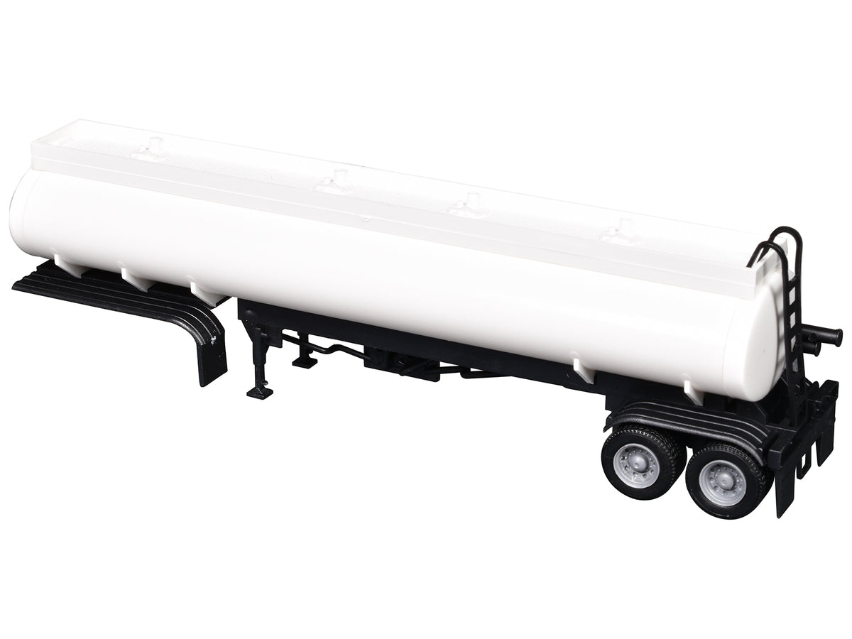 Elliptical Tanker Trailer White 1/87 (HO) Plastic Model by Promotex - image 3