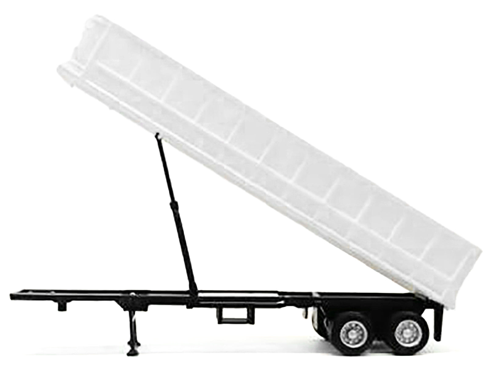 36ft Gravel Trailer White 1/87 (HO) Plastic Model by Promotex - image 2