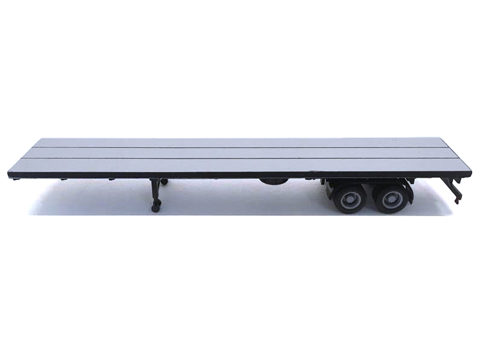 48ft Flatbed Trailer Gray Top 1/87 (HO) Plastic Model by Promotex - image 2