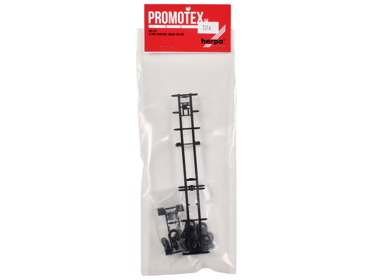 Container Chassis for 3-Axle 48ft Trailer 1/87 (HO) Plastic Model by Promotex - image 3