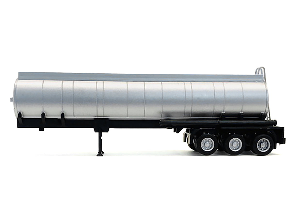 3-Axle Chemical Tanker Trailer Silver 1/87 (HO) Plastic Model by Promotex - image 2