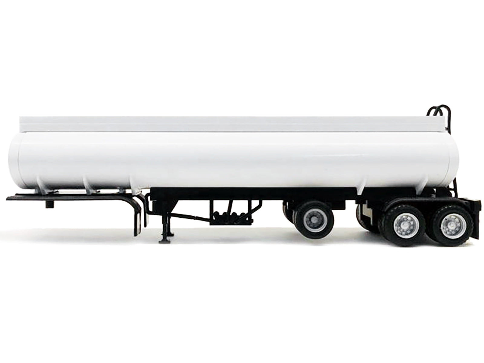 Tag-Axle Elliptical Tanker Trailer White 1/87 (HO) Plastic Model by Promotex - image 2