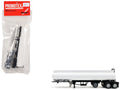 Tag-Axle Elliptical Tanker Trailer White 1/87 (HO) Plastic Model by Promotex