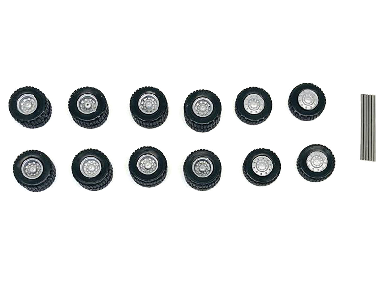 All-Terrain Wheel Sets (2 Front and 4 Rear) 1/87 (HO) Plastic Model by Promotex - image 2