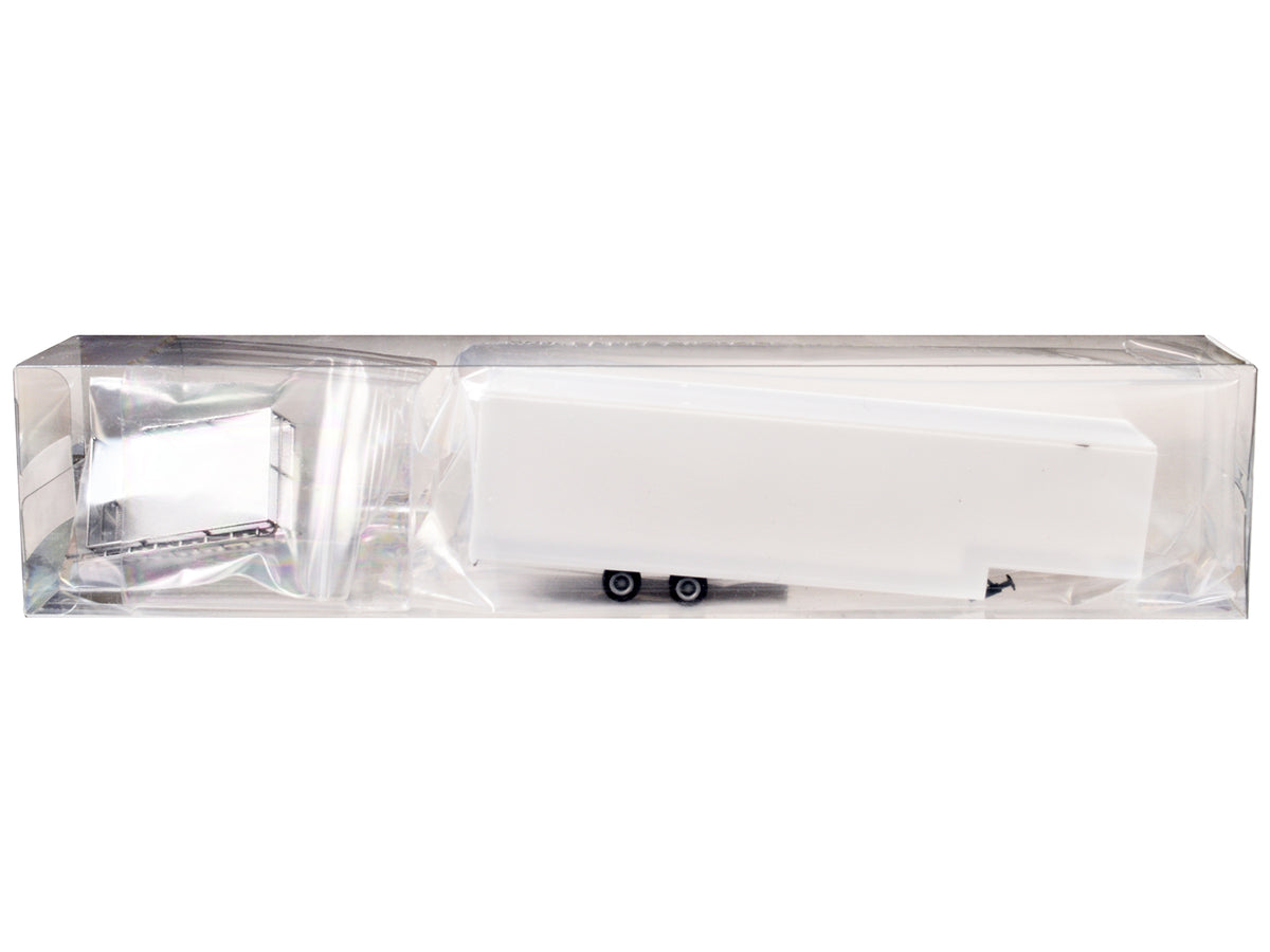 Race Horse Transport Trailer White 1/87 (HO) Plastic Model by Promotex - image 3