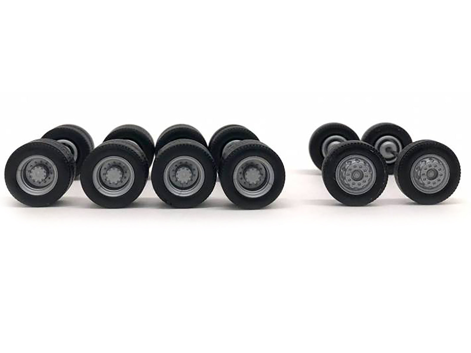 Planetary Hubs Wheel Set (2 Front and 4 Rear) 1/87 (HO) Plastic Model by Promotex - image 2