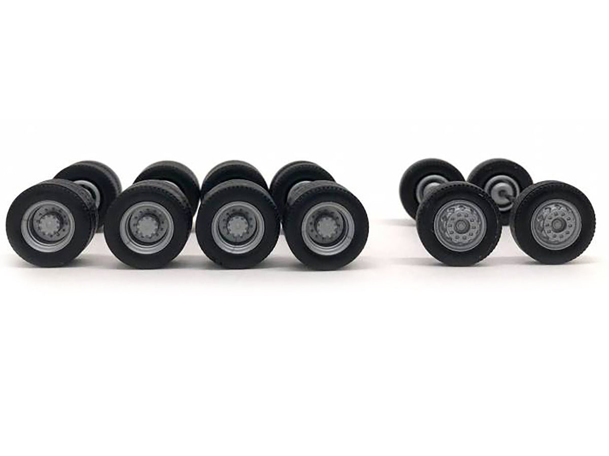 Planetary Hubs Wheel Set (2 Front and 4 Rear) 1/87 (HO) Plastic Model by Promotex - image 2