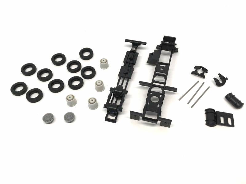 Short Chassis Kit for Kenworth Peterbilt and GMC Cabs 1/87 (HO) Plastic Model by Promotex - image 2