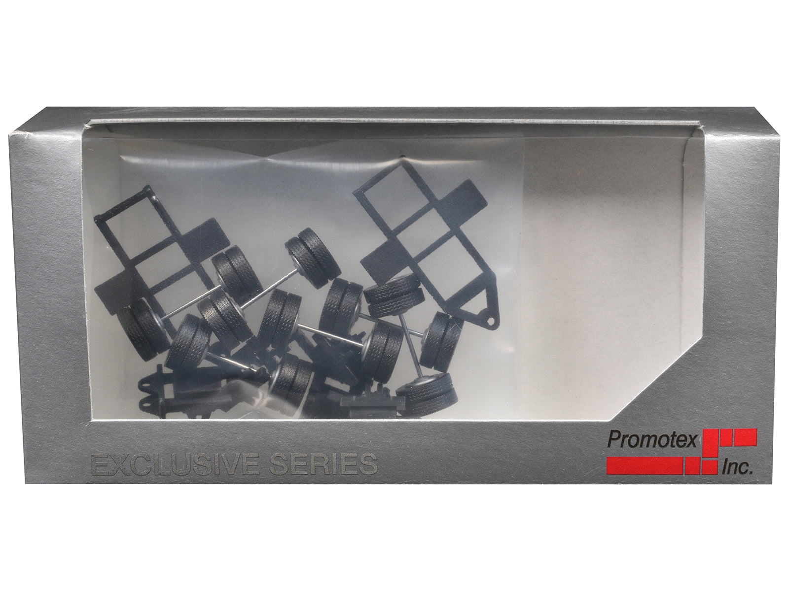 Lowboy Tri-Axle Booster with Integrated Rear Axle and Fenders (2 Sets) 1/87 (HO) Plastic Model by Promotex - image 3