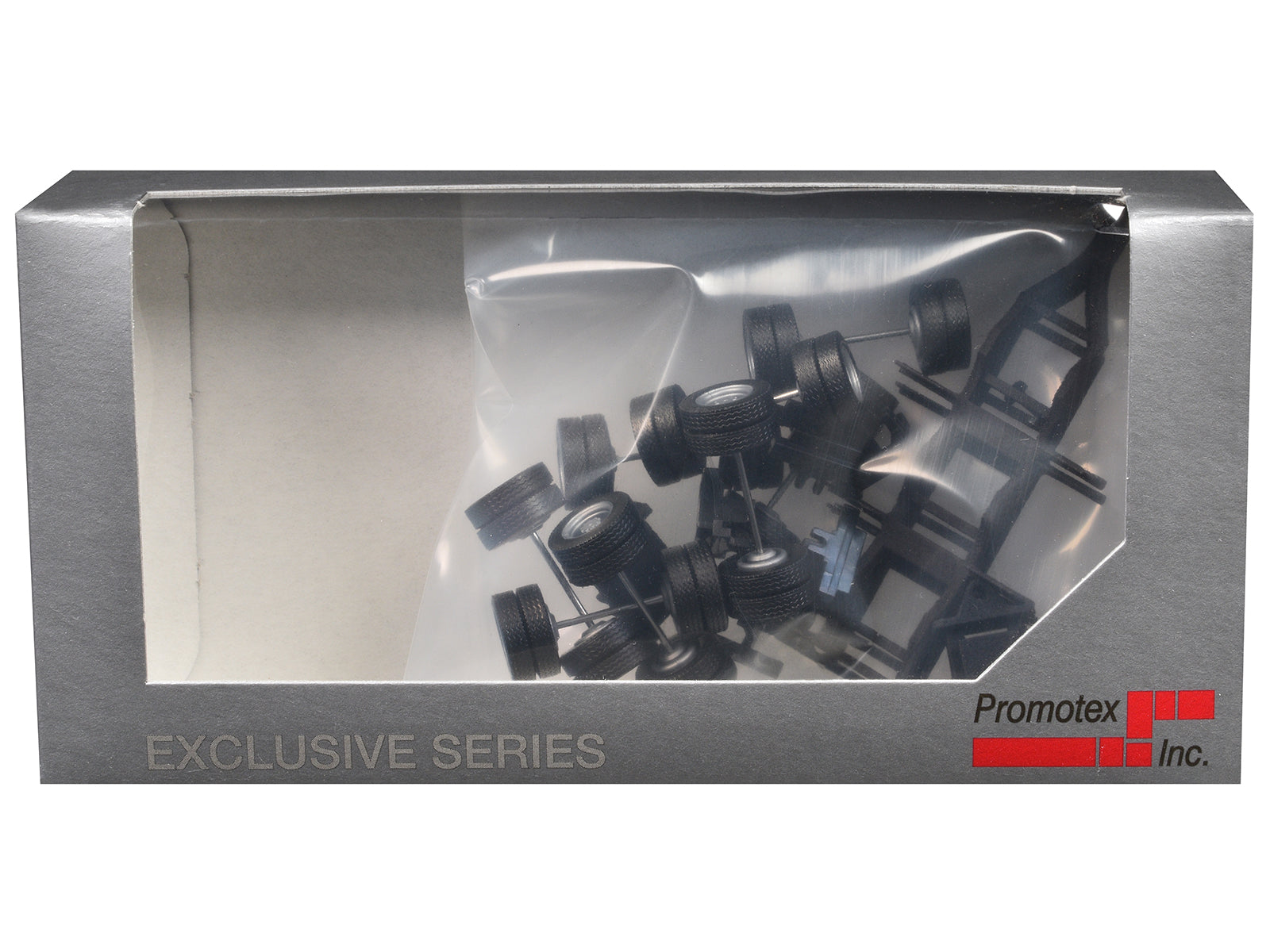 Lowboy Dual Axle Booster with Integrated Rear Axle (2 Sets) 1/87 (HO) Plastic Model by Promotex - image 3