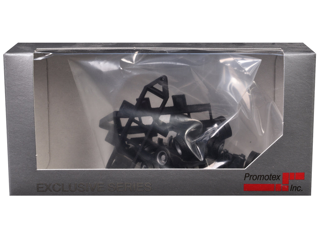 Lowboy Tri-Axle Booster with Integrated Rear Axle (2 Sets) 1/87 (HO) Plastic Model by Promotex - image 3