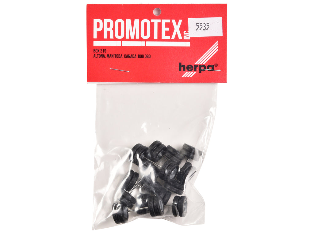 6-Spoke Rear Wheelset Set of 8 pieces 1/87 (HO) Plastic Model by Promotex - image 3