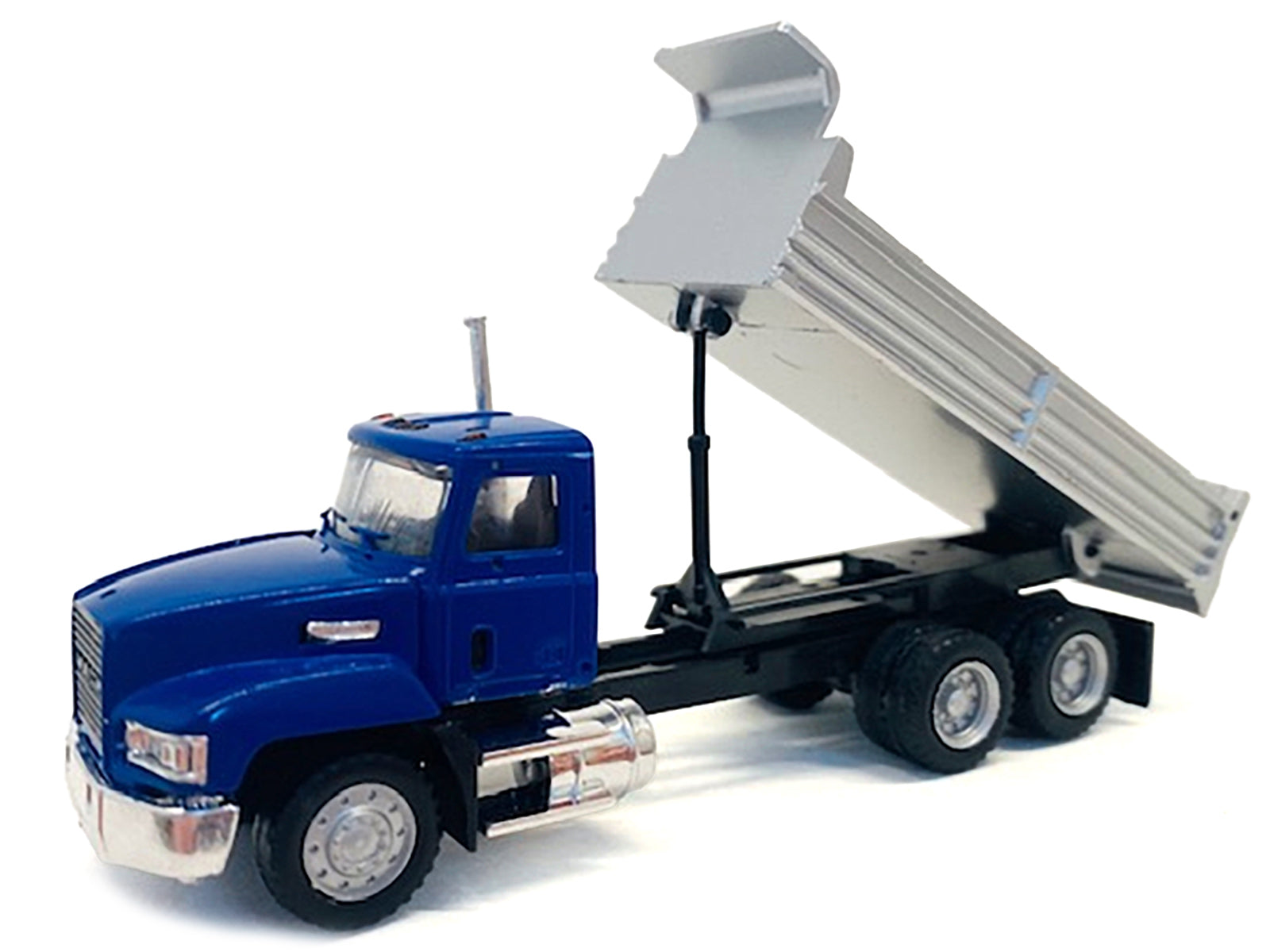 Mack Dump Truck Blue 1/87 (HO) Plastic Model Car by Promotex - image 2