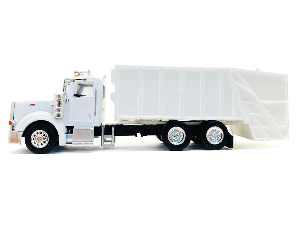 Peterbilt 367 Garbage Truck White 1/87 (HO) Plastic Model Car by Promotex - image 2