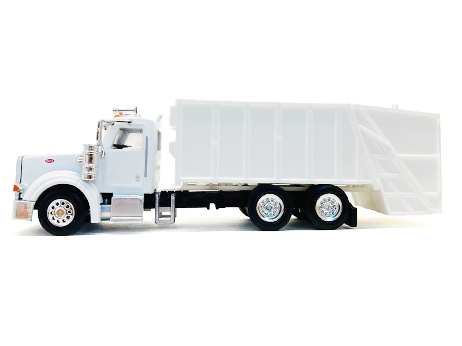 Peterbilt 367 Garbage Truck White 1/87 (HO) Plastic Model Car by Promotex - image 2