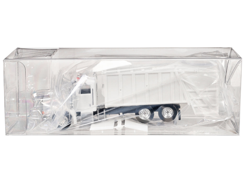 Peterbilt 367 Garbage Truck White 1/87 (HO) Plastic Model Car by Promotex - image 3