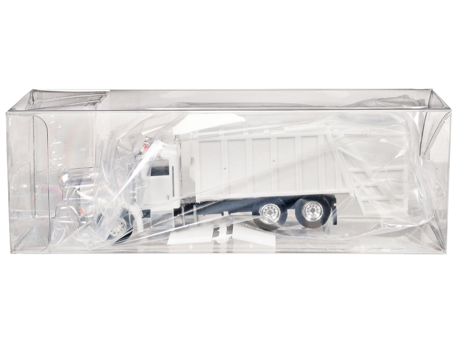 Peterbilt 367 Garbage Truck White 1/87 (HO) Plastic Model Car by Promotex - image 3