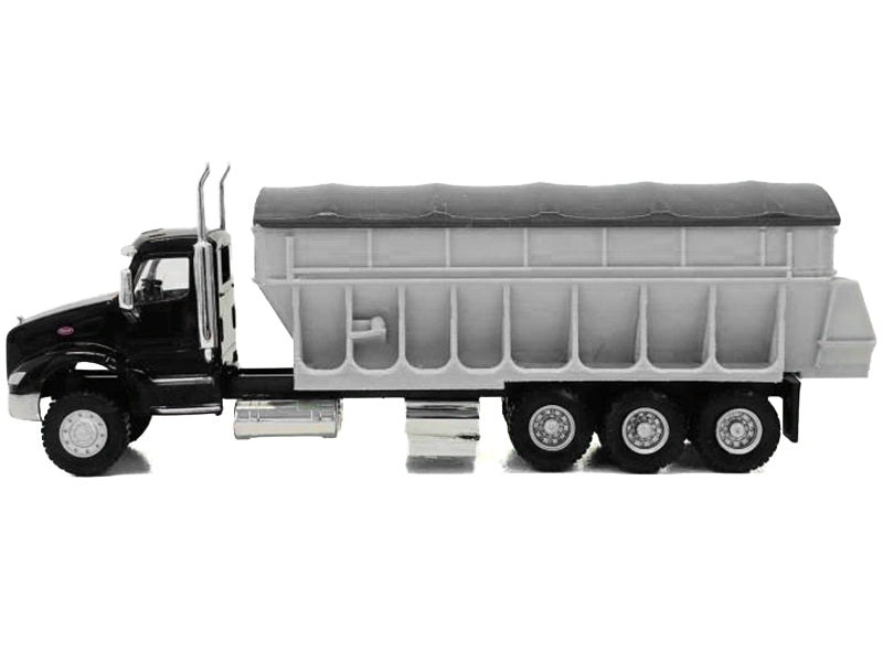 Peterbilt 579 Potato/Sugar Beet Truck Black 1/87 (HO) Plastic Model Car by Promotex - image 2