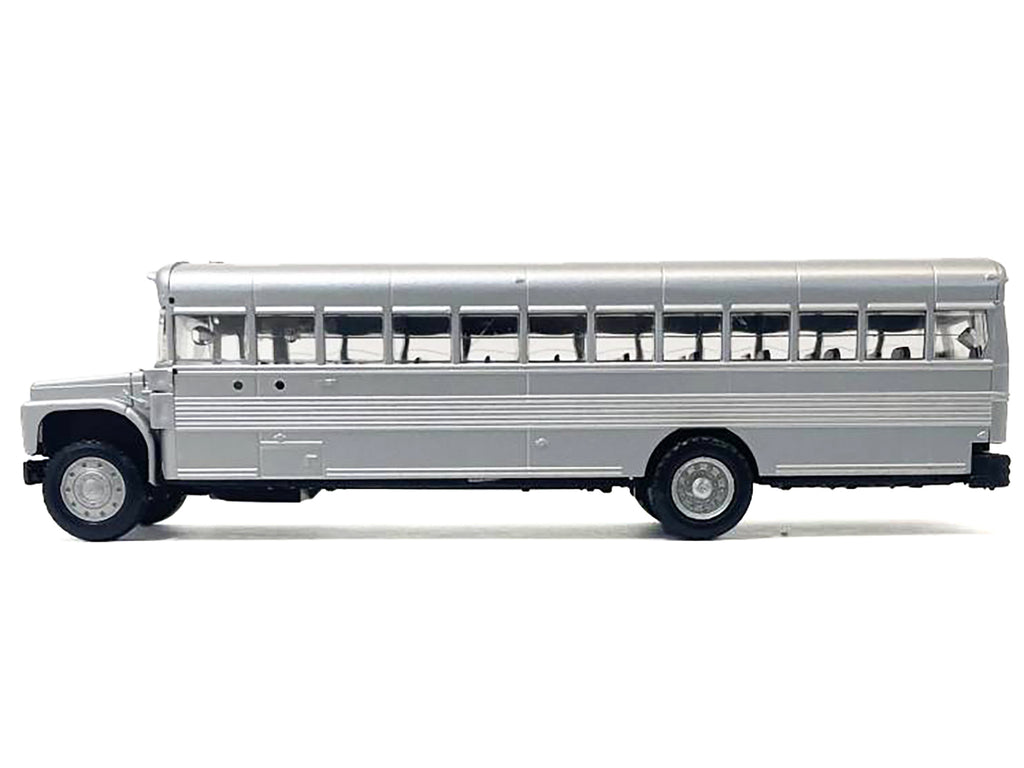 School Bus Silver Metallic 1/87 (HO) Plastic Model by Promotex - image 2