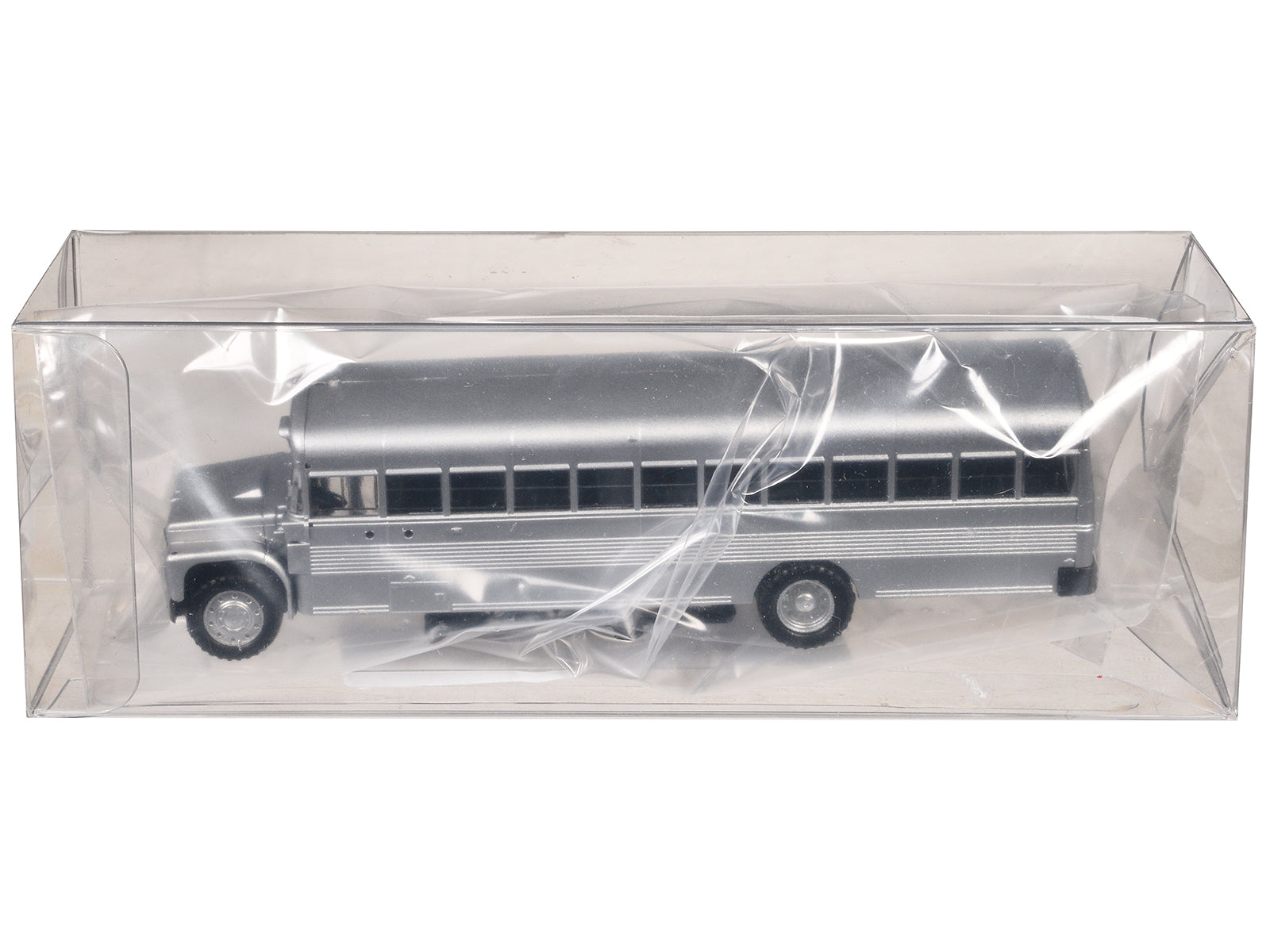 School Bus Silver Metallic 1/87 (HO) Plastic Model by Promotex - image 3