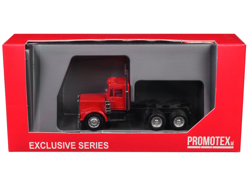Kenworth W900 Short Day Cab "New Version" Red 1/87 (HO) Plastic Model Car by Promotex - image 3