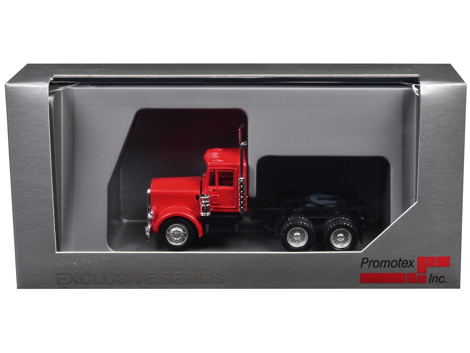 Peterbilt Short Day Cab with Updated Grill Red 1/87 (HO) Plastic Model Car by Promotex - image 3