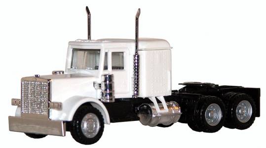 Peterbilt Long Tractor White 1/87 (HO) Plastic Model Car by Promotex - image 2