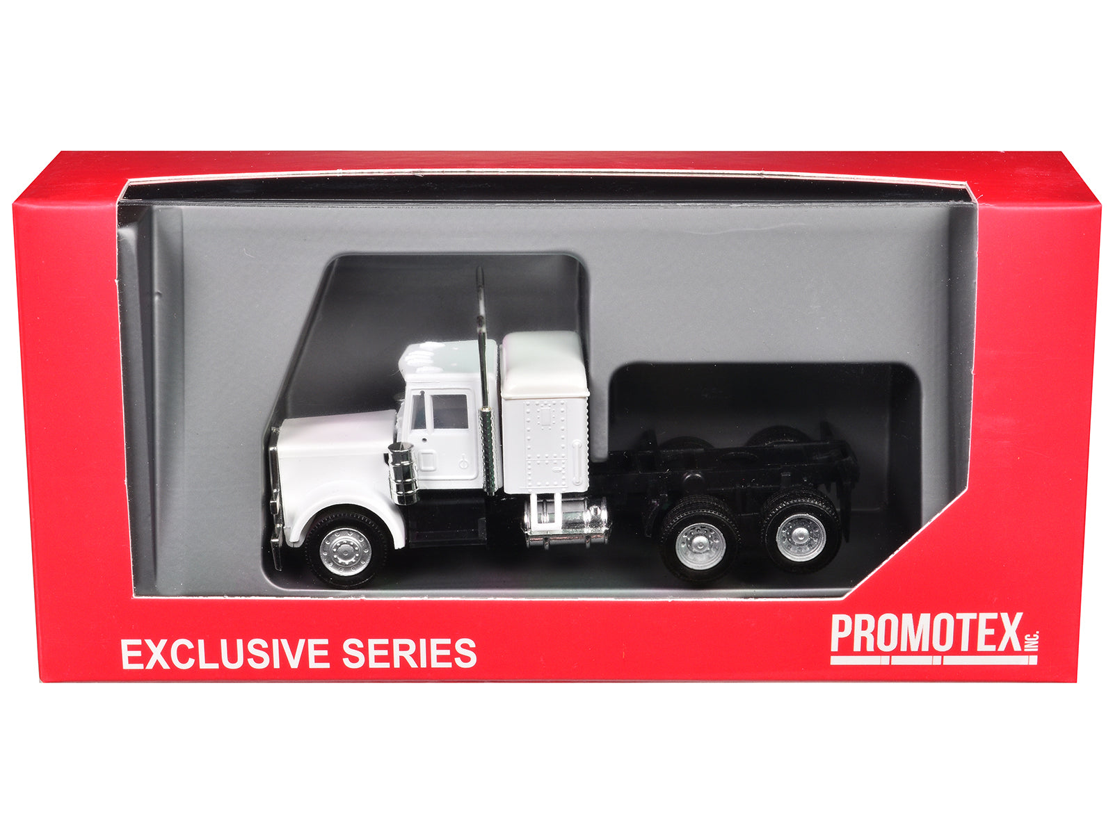 Peterbilt Long Tractor White 1/87 (HO) Plastic Model Car by Promotex - image 3