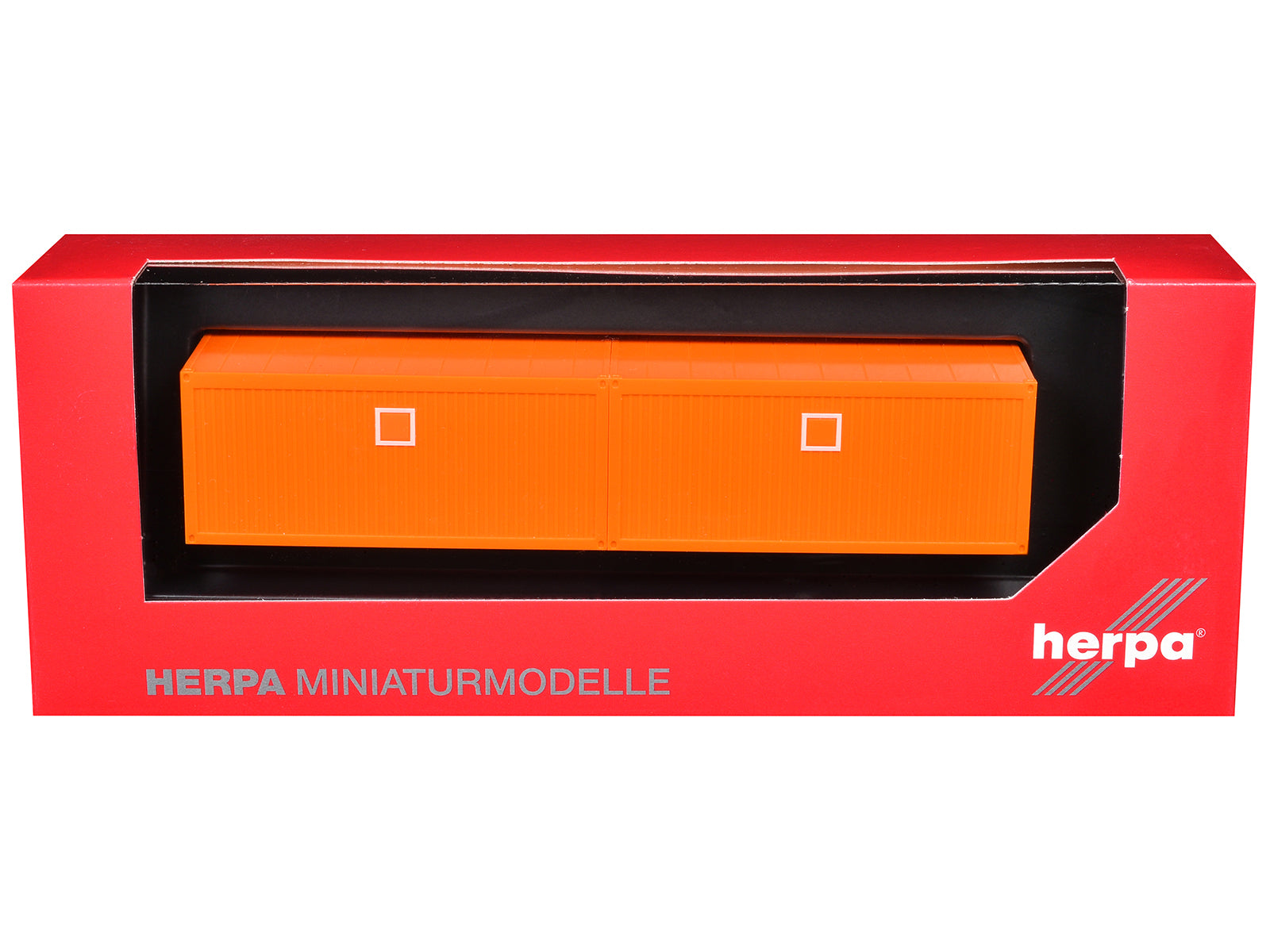 Mobile Offices Orange Set of 2 pieces 1/87 (HO) Plastic Model by Herpa - image 3