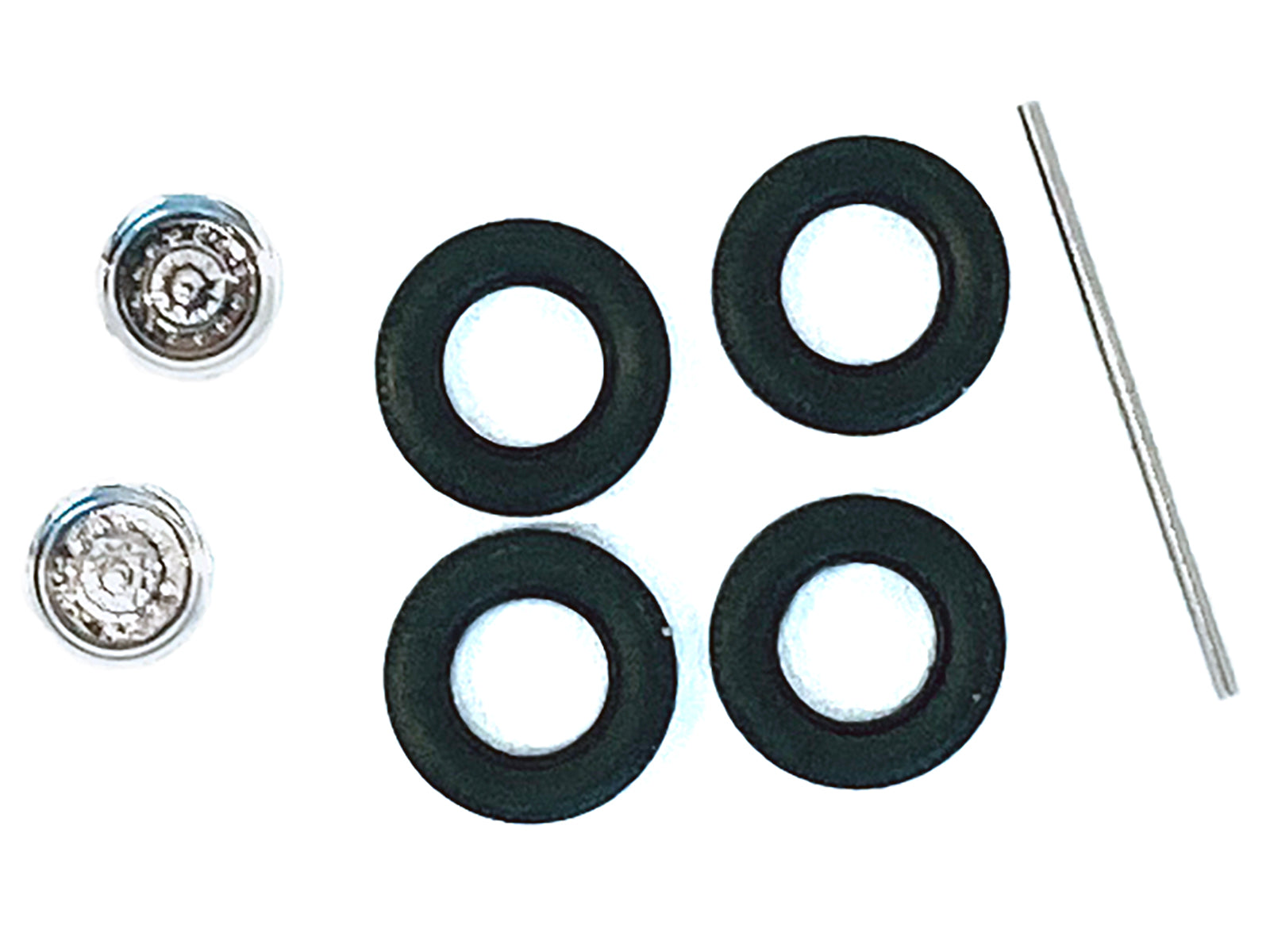 Rear Wheelset Planetary Chrome 1/87 (HO) Plastic Model by Promotex - image 2