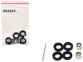 Rear Low Profile Wheelset Chrome 1/87 (HO) Plastic Model by Promotex