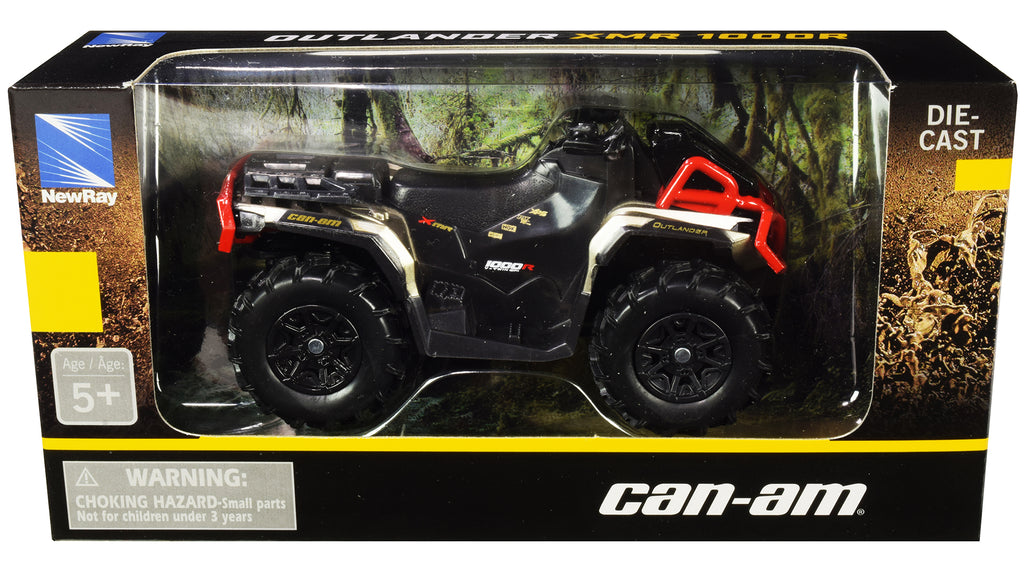 Can-Am Outlander XMR 1000R ATV Black and Gold Diecast Model by New Ray - image 3
