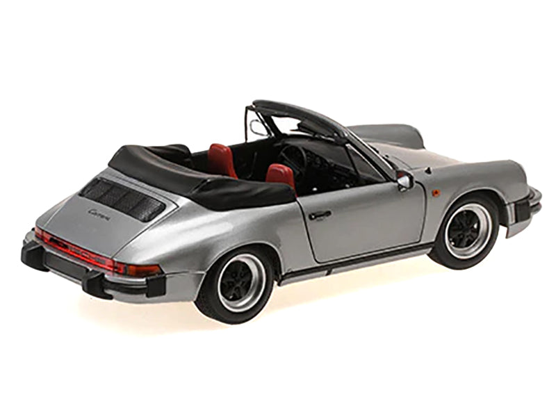 1983 Porsche 911 Carrera Cabriolet 3.2 Gray Metallic 1/18 Diecast Model Car by Minichamps - image 3