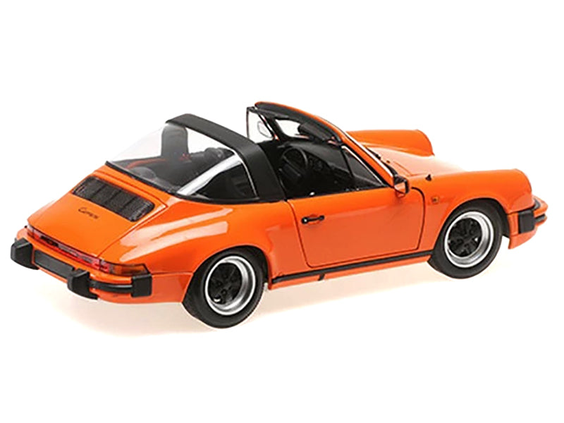 1983 Porsche 911 Carrera Targa 3.2 Orange 1/18 Diecast Model Car by Minichamps - image 4