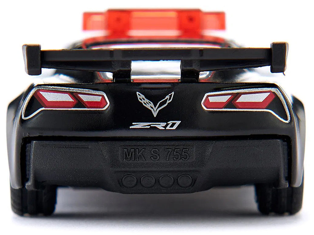 Chevrolet Corvette ZR1 Police Car Black and White Diecast Model Car by Siku - image 3