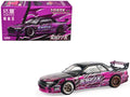 Pandem R32 "Echo Gao - 1087X" Black and Purple 1/64 Diecast Model Car by XCarToys