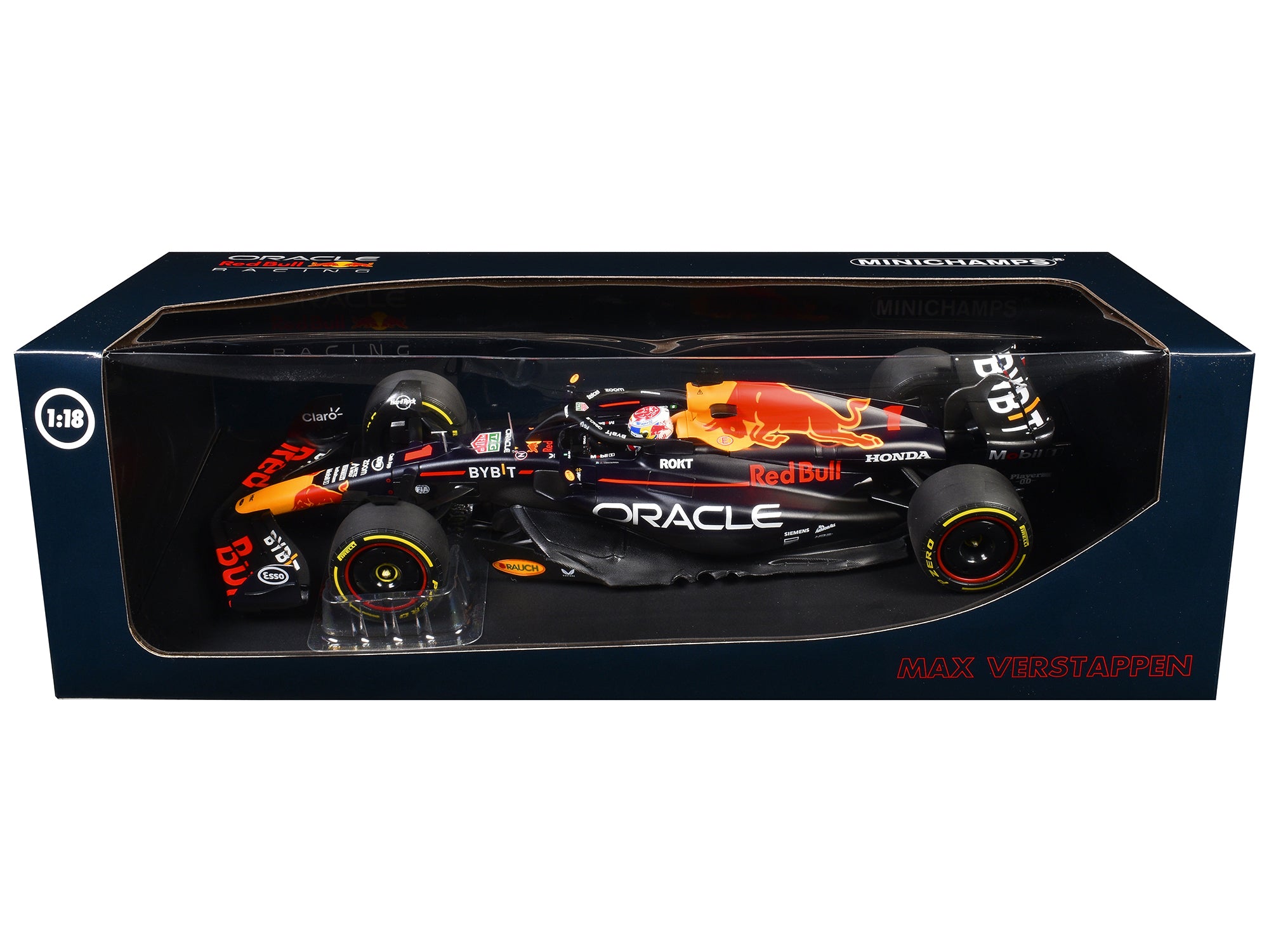 Red Bull Racing RB19 #1 Max Verstappen "Oracle" Winner F1 Formula One "Italian GP" (2023) with Driver Limited Edition to 160 pieces Worldwide 1/18 Diecast Model Car by Minichamps - image 3