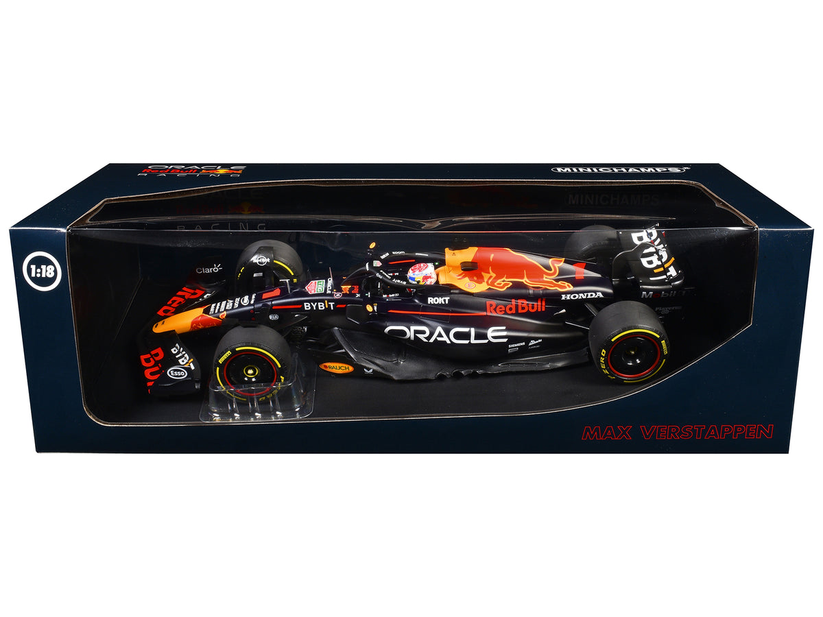 Red Bull Racing RB19 #1 Max Verstappen "Oracle" Winner F1 Formula One "Italian GP" (2023) with Driver Limited Edition to 160 pieces Worldwide 1/18 Diecast Model Car by Minichamps - image 3