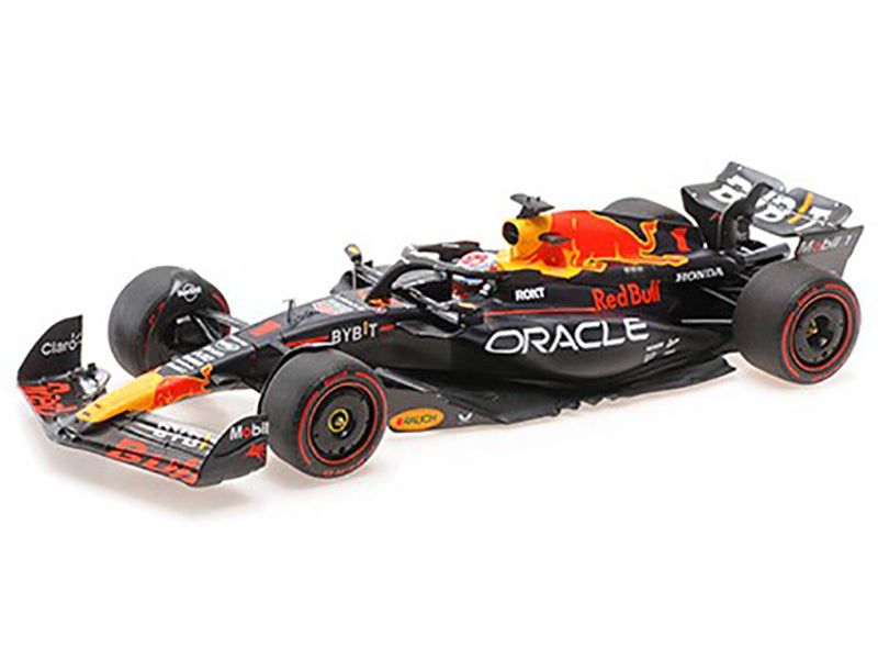 Red Bull Racing RB19 #1 Max Verstappen "Oracle" 2nd Place F1 Formula One Sprint Race "Qatar GP" (2023) with Driver Limited Edition to 480 pieces Worldwide 1/18 Diecast Model Car by Minichamps - image 2