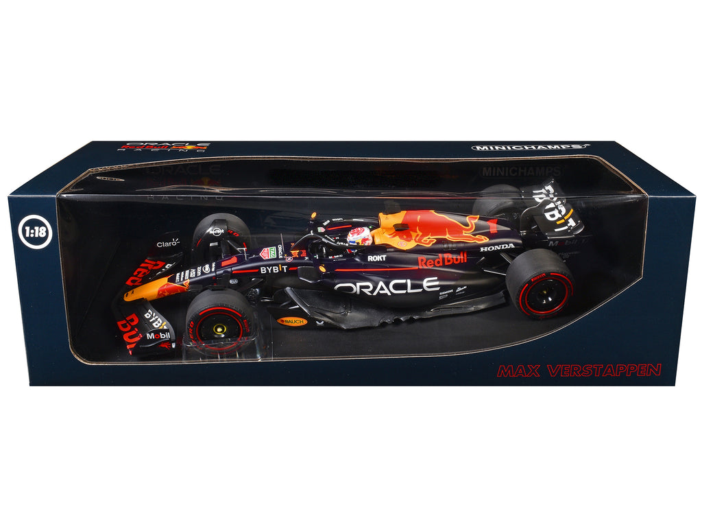 Red Bull Racing RB19 #1 Max Verstappen "Oracle" 2nd Place F1 Formula One Sprint Race "Qatar GP" (2023) with Driver Limited Edition to 480 pieces Worldwide 1/18 Diecast Model Car by Minichamps - image 3