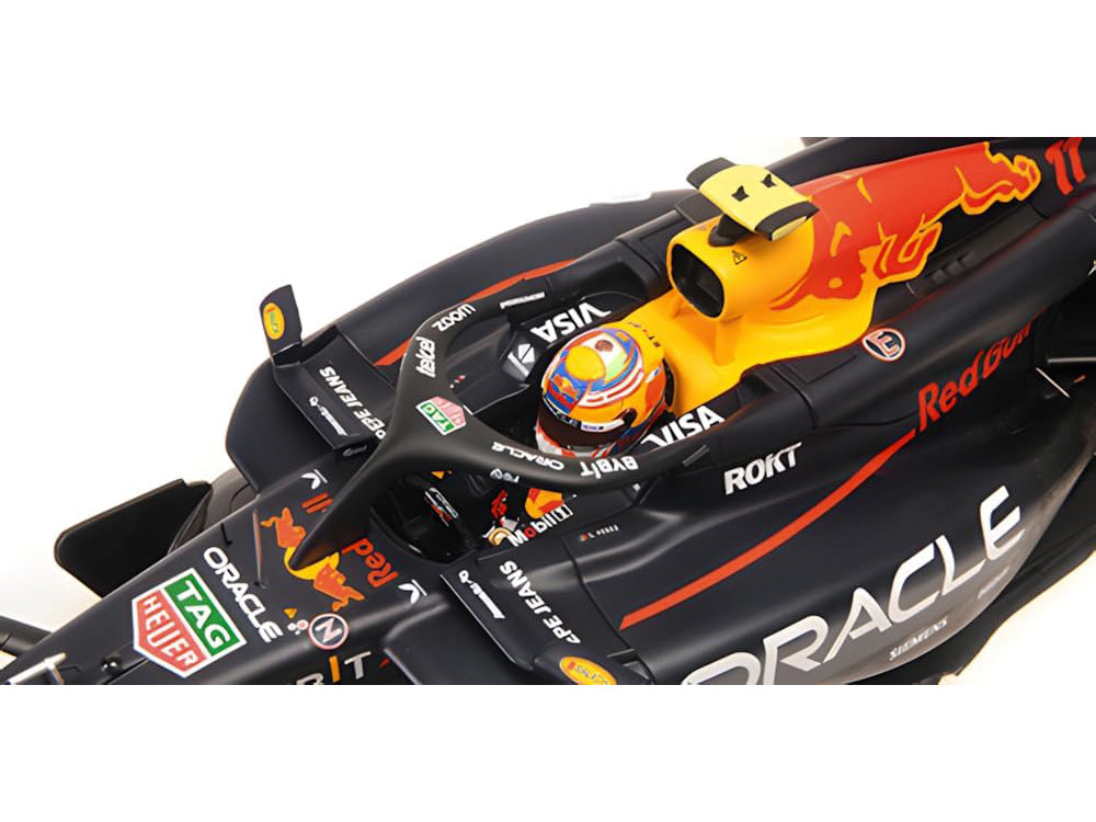 Red Bull Racing RB20 #11 Sergio Perez "Oracle" 2nd Place F1 Formula One "Bahrain GP" (2024) with Driver Limited Edition to 180 pieces Worldwide 1/18 Diecast Model Car by Minichamps - image 2