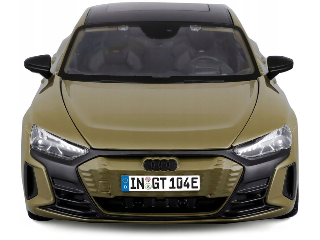 2022 Audi RS e-tron GT Dark Green with Sunroof 1/18 Diecast Model Car by Bburago - image 4