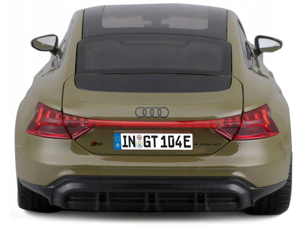 2022 Audi RS e-tron GT Dark Green with Sunroof 1/18 Diecast Model Car by Bburago - image 5