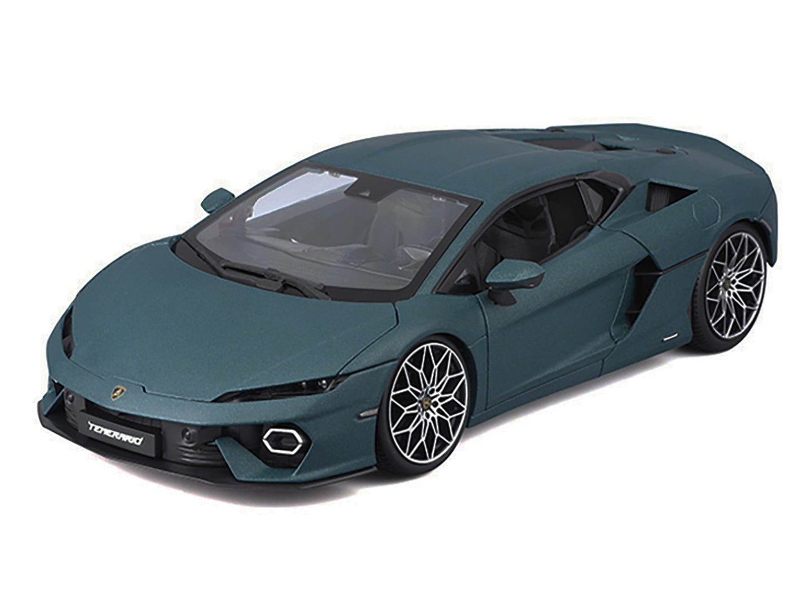 Lamborghini Temerario Matt Blue Metallic 1/18 Diecast Model Car by Bburago - image 2