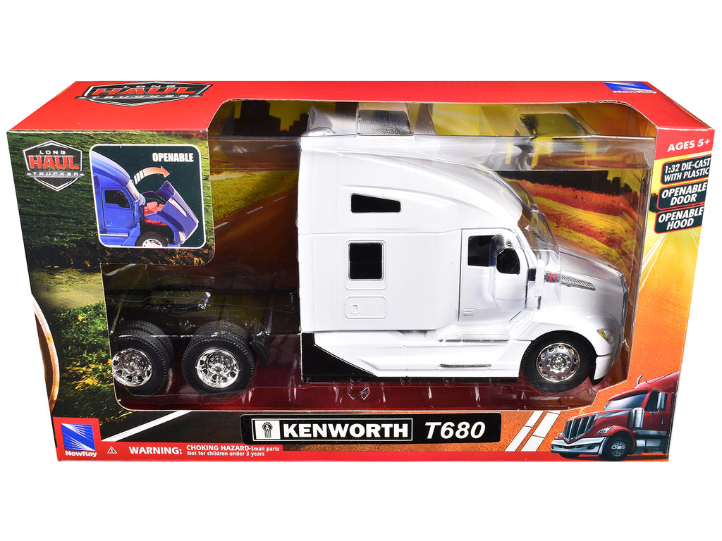 Kenworth T680 Truck Tractor White "Long Haul Truckers" Series 1/32 Diecast Model by New Ray - image 3